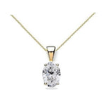 Trento Oval Diamond Pendant Setting - Pobjoy Diamonds