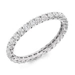 Claw Set Round Brilliant Cut Diamond Full Eternity 1.00 Carat - Pobjoy Diamonds
