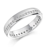 Offset Round Brilliant Cut Diamond Full Eternity 0.50 Carat - Pobjoy Diamonds