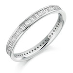 Channel Set Baguette Cut Diamond Full Eternity 0.75 Carat - Pobjoy Diamonds