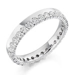 Offset Round Brilliant Cut Diamond Full Eternity 1.00 Carat - Pobjoy Diamonds