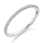 Claw Set Round Brilliant Cut Diamond Full Eternity 0.50 Carat - Pobjoy Diamonds