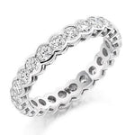 Rubover Set Round Brilliant Cut Diamond Full Eternity 2.00 Carat - Pobjoy Diamonds