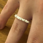 Handmade Sterling Silver Lunar Rock Ring