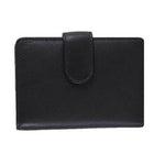 Black Compact Leather Wallet - Pobjoy Diamonds