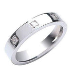 950 Platinum Gents Flat Court & 0.33 CTW Diamond Ring G/Si - Pobjoy Diamonds