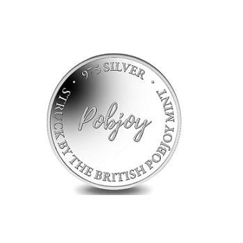 Pobjoy Minted 975 Silver Coin Style Cufflinks - Pobjoy Diamonds