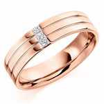 18K Rose Gold & 0.15 CTW Diamond Gents Ring F-G/VS - Pobjoy Diamonds