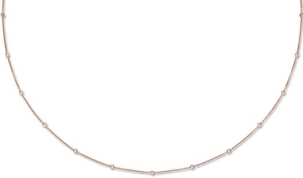 Yard of Diamonds 18K Rose Gold  Necklace - Pobjoy Diamonds