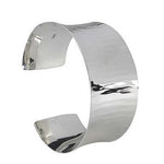 Sterling Silver Broad Cuff Bangle - Pobjoy Diamonds