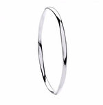 Faceted SIlver Ladies Bangle - Pobjoy Diamonds