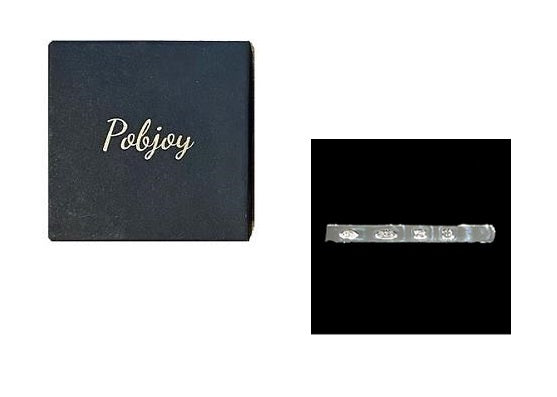 Silver Hallmark Tie Slide-Pobjoy Diamonds