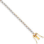 18K Yellow Gold Diamond Tennis Bracelet 1.00 Carat