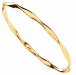 Yellow Gold Twist Bangle - Pobjoy Diamonds