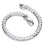 Sterling Silver Curb Chain Bracelet - Pobjoy Diamonds