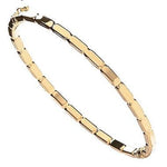 9K Yellow Gold Ladies Hinged Designer Bangle - Pobjoy Diamonds