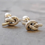 Handmade Sterling Silver Rope Knot Cufflinks - Pobjoy Diamonds