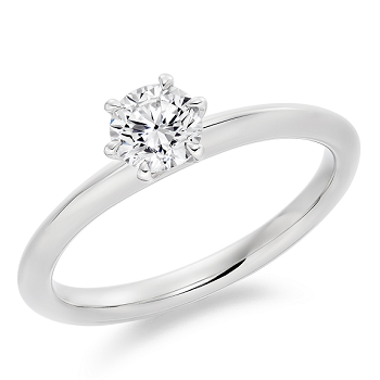 Custom Round Cut Solitaire Laboratory Grown Diamond Ring 0.40 1.50 Ct