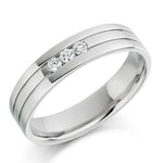 Gents 950 Palladium 0.14 CTW Diamond Ring - Pobjoy Diamonds