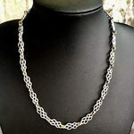 9K Yellow Gold & Sterling Silver Ladies Filgree Necklace - Pobjoy Diamonds
