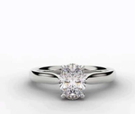 El Portet Four Prong Oval Cut Diamond Ring - Pobjoy Diamonds