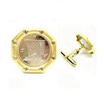 Handmade 18K Gold & Platinum Noble Cufflinks - Pobjoy Diamonds