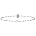 18K White Gold 1.20 Carat Diamond Bracelet F/VS1