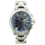 TAG HEUER Link Chronograph Blue Dial Circa 2008- Pobjoy Diamonds