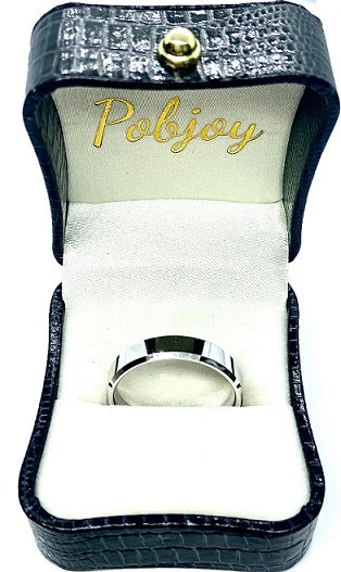 18K Gold Flat Court 3mm Wedding Band - Pobjoy Diamonds