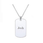Dog Tag & Neck Chain-Pobjoy Diamonds