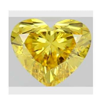 Fancy Intense Yellow Heart Shape Lab Grown Diamond 1.00 Carat - Pobjoy Diamonds