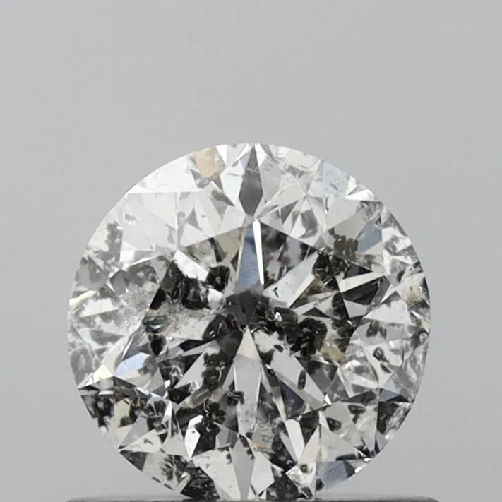 0.71ct Round Natural Diamond (Colour G, Clarity I2, Cut VG, IGI Certified)