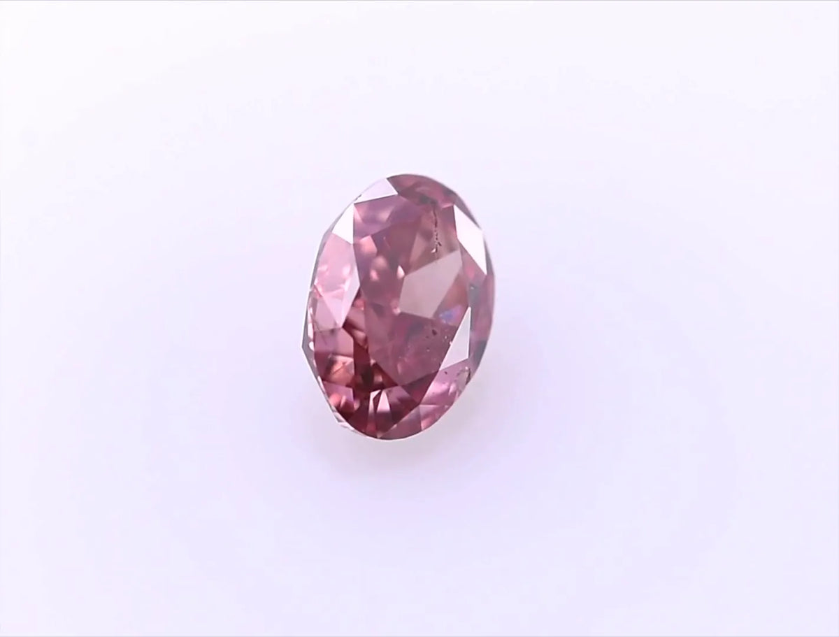 1.04ct Oval Natural Diamond (Colour Fancy Deep Pink, Clarity SI2, GIA Certified)
