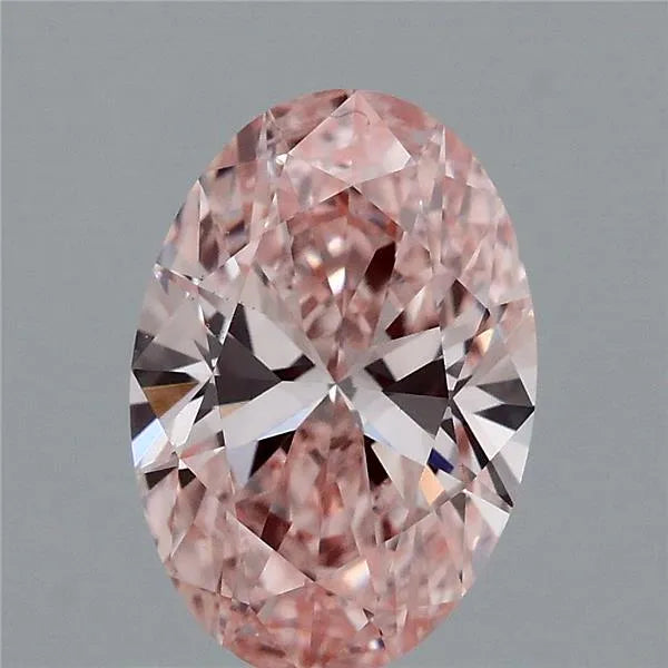 1.27ct Oval Lab Grown Diamond (Colour Fancy Intense Pink, Clarity VS1, IGI Certified)