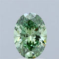 1.50ct Oval Lab Grown Diamond (Colour Fancy Vivid Green, Clarity VVS2, IGI Certified)