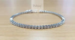 18K Gold Bezel Set Diamond Tennis Bracelet 3.00 Carats - Pobjoy Diamonds