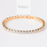 18K Gold Lab Diamond Tennis Bracelet 9.00 Carats - Pobjoy Diamonds