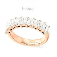 Load image into Gallery viewer, 18K Rose Gold Nine Stone Lab Diamond Eternity Ring Or Dress Ring 4.30 Carats