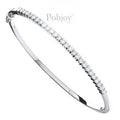 18K White Gold Diamond Bangle 1.50 Carat - Pobjoy Diamonds