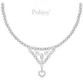18K White Gold Diamond Heart Necklace 8.00 Carats - Pobjoy Diamonds