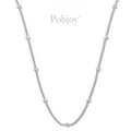 18K White Gold Diamond Necklace 0.50 Carat - Pobjoy Diamonds