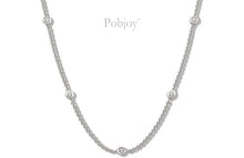 Load image into Gallery viewer, 18K White Gold Diamond Necklace 0.50 Carat