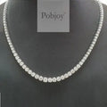 18K White Gold Diamond Necklace 16.00 Carats