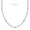 18K White Gold Diamond Necklace 7.10 Carats - Pobjoy Diamonds
