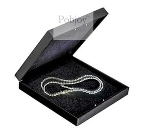 18K White Gold Graduated Diamond Line Necklace 27.5 Carats