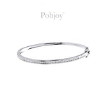 18K White Or Yellow Gold Diamond Bangle 1.00 Carat - Pobjoy Diamonds