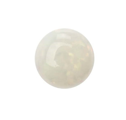 Natural Opal Belly Ring - Sterling Silver & Surgical Steel. Pobjoy DIamonds