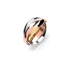 9K Gold Three Colour Russian Wedding Ring - Options 