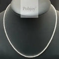 9K White Gold Diamond Necklace 6.00 Or 8.00 Carats - Pobjoy Diamonds