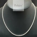 9K White Gold Diamond Necklace 6.00 Or 8.00 Carats